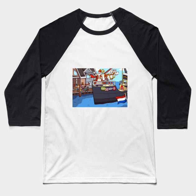 Arrival Of Saint Nicholas Baseball T-Shirt by TheMaskedTooner